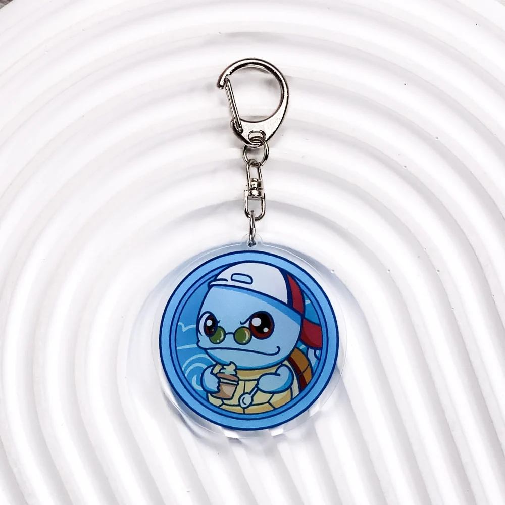 Pokémon Characters Pikachu Bulbasaur Jigglypuff Acrylic Keychain Bag Charms Accessories Backpack Pendant Key Holder Friend Gifts