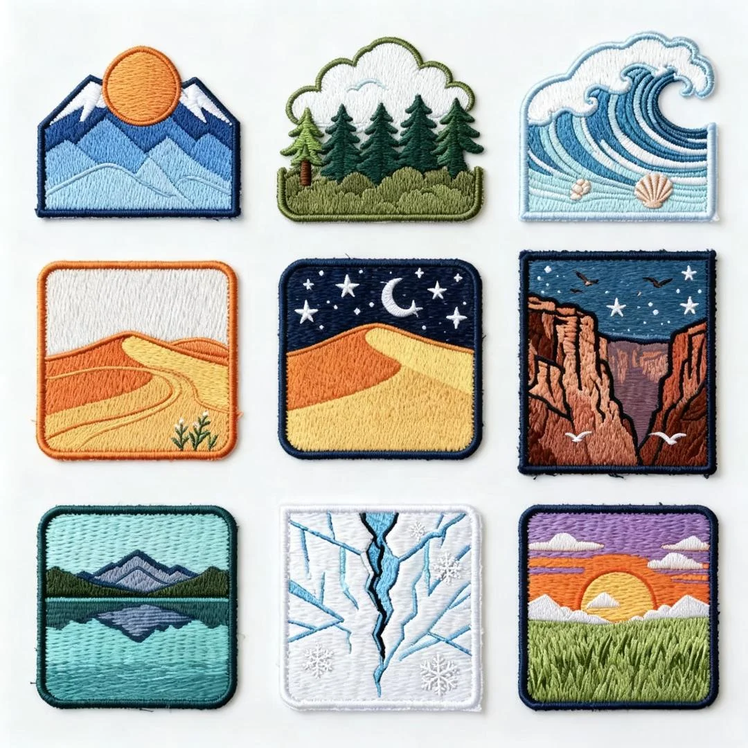 Custom Lapel Pin Custom Pins Bulk Custom Metal Pins Wilderness Landscape Enamel Pin Travel Clothing Accessory Gift