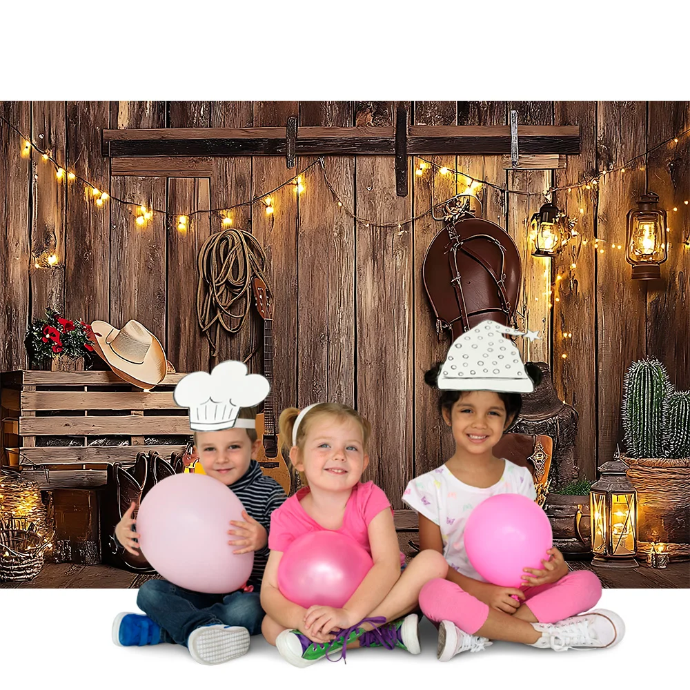 West Texas cowboy horse barn decoration background cloth, party decoration background photo props