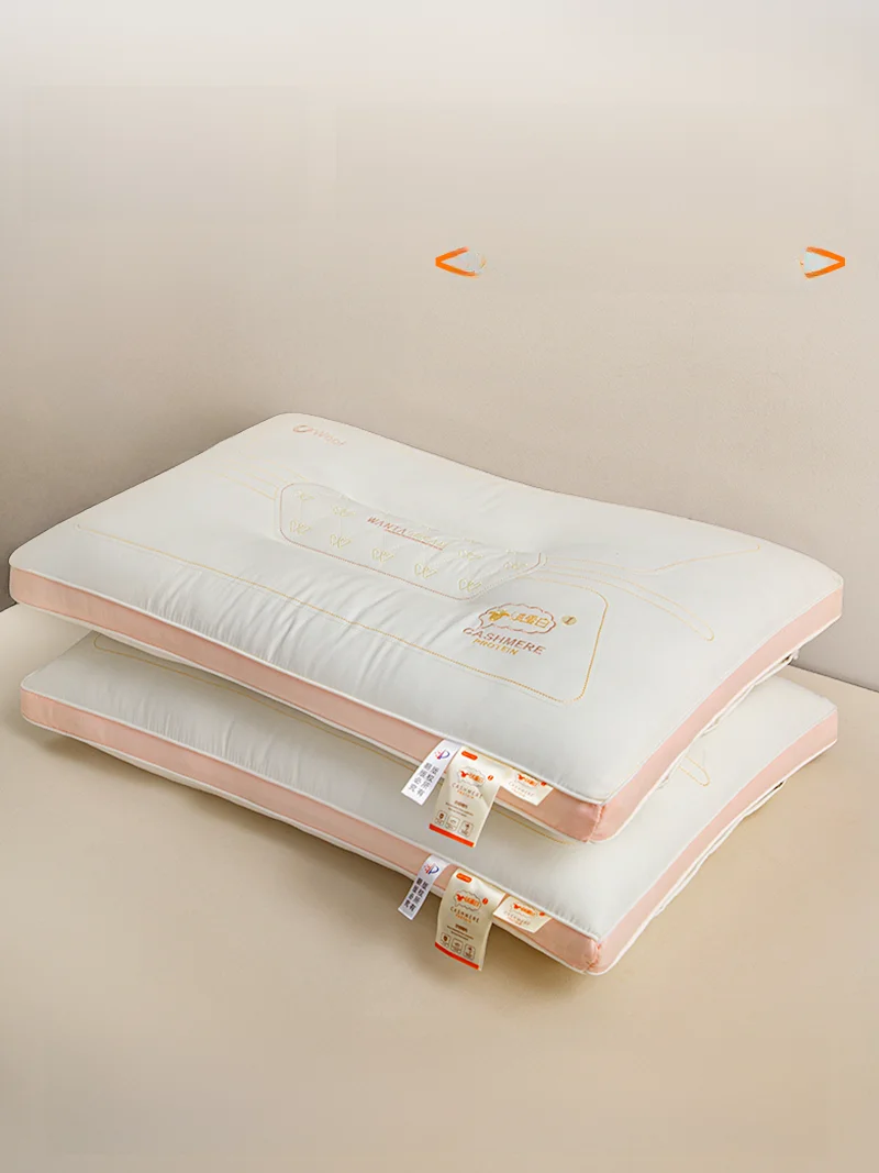 

Подушка для взрослых с кашемировым протеином для сна, не деформирующаяся, с поддержкой шеи, прямоугольная, для студенческого общежития, из полиэфирного волокна