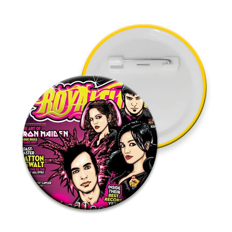 Anime FRANKENSTEIN GIRLS Button Pin Msi Mindless Self Indulgence Brooch Jamie Hewlett Cartoon Badge for Bag Collar Decor Gift