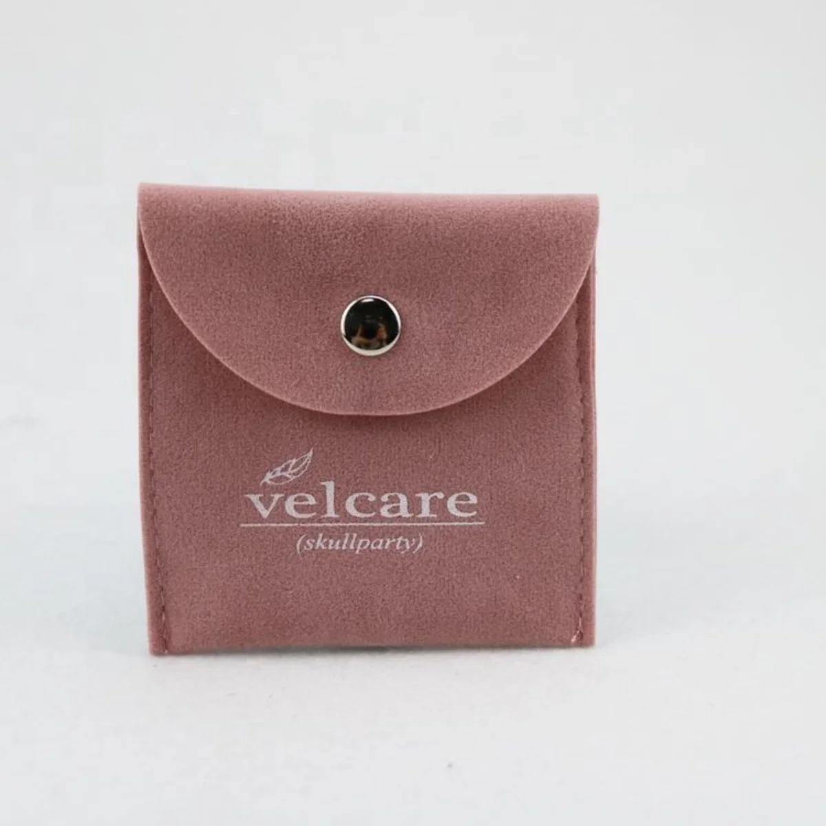 

100pcs Custom Logo Cute Light Green Microfiber Jewelry Bag Gift Flap Pouch Can Personalized Rings Earrings Bracelet Storage