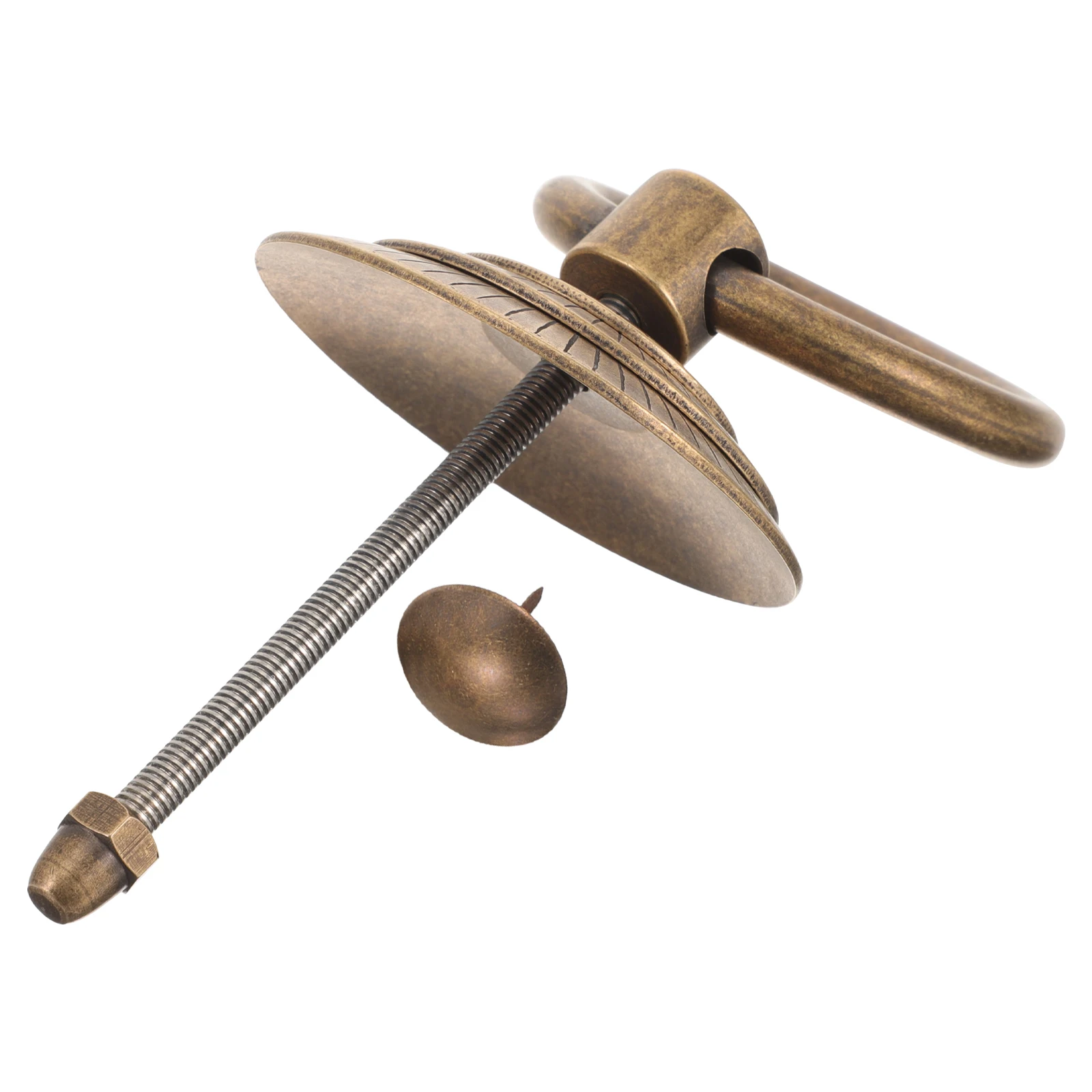 

1pcs Vintage Retro Metal Gate Handle Knocker Replacement Front Door Security Knocker Household Door Handle