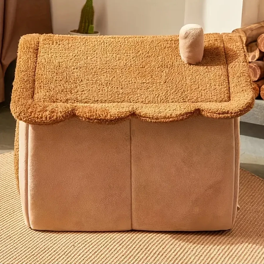 Foldable Pet House Removable Washable Cat House Puppy Cave Sofa Pet Bed House for Extra Small Dogs and Small and Medium Cats view 6