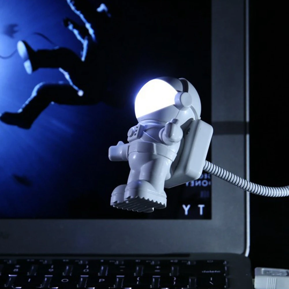 LICE-LED USB ночник в форме астронавта портативное освещение регулируемое складное для компьютера ПК ноутбука новинка лампа космонавта
