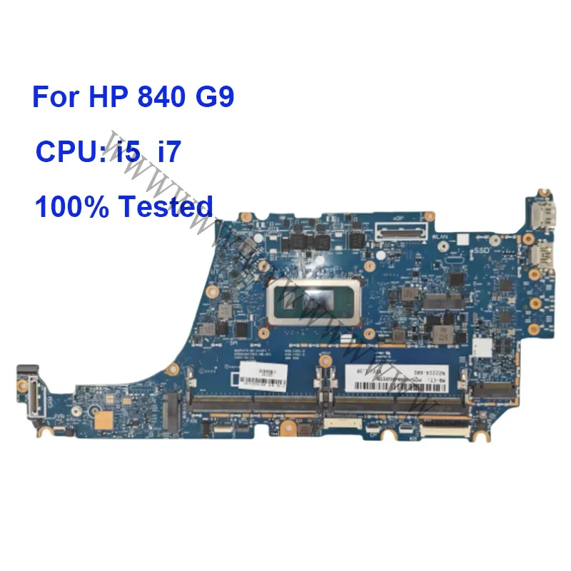HDHSN-I45C 6050A3417601 para HP Elitebook 830 840 G9 placa base CPU i5-1235 SRLFQ i5-1245 SRLW i7-1255 SRLFP placa madre del cuaderno