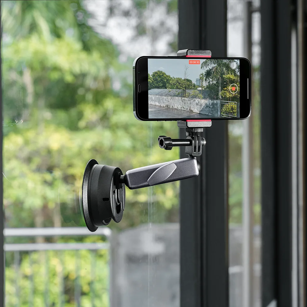 Aksesori kamera Gopro, braket kaca depan mobil, aksesori kamera untuk Gopro 12 11 DJI Pocket Action 4 Insta360 X4
