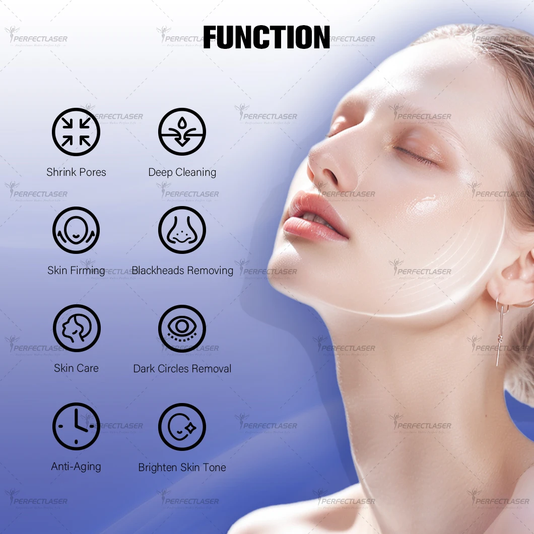 Machine Hydro Dermabrasion à oxygène 10 en 1, diamant, nettoyage en profondeur de la peau, rajeunissement du visage, eau, dispositif de soins de la peau du visage