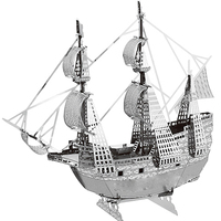 Ship 3D Metal Puzzle Model Kit DIY Laser Cut Puzzles Jigsaw Toy For Children