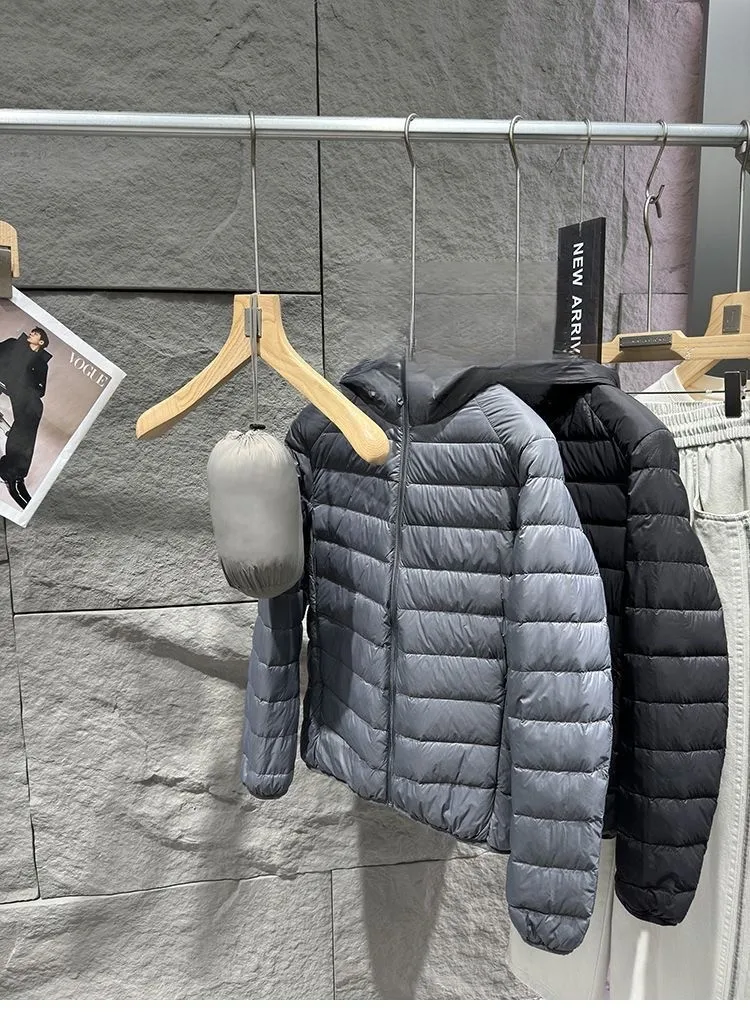Comfortable Skin-Friendly Fleece Lined Hooded down Cotton Jacket for Men And Women Casual Youth Fashion Autumn Zipper Pure Color