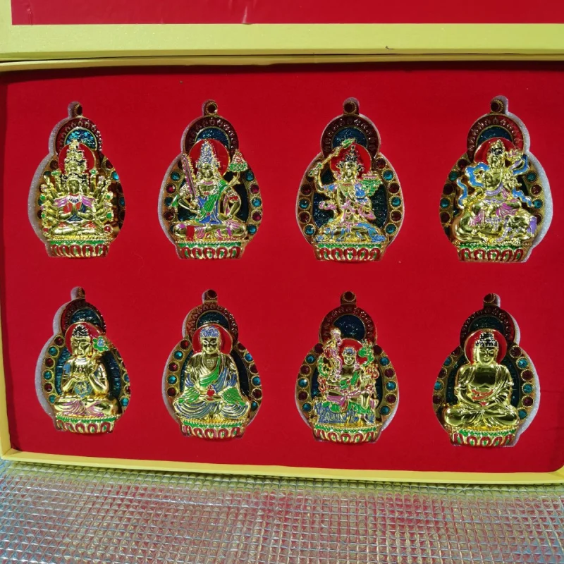 Wholesale Antique Eight Guardian Amulet Gift Box Set Travel Souvenir High-end Gift Box Return Gift Craft