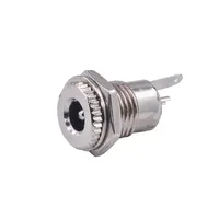 5PCS/LOT DC099 5.5 mm x 2.1mm DC Power Jack Socket Female Panel Mount Connector Metal DC-099 Open Hole 11MM 5.5*2.1 5.5*2.5