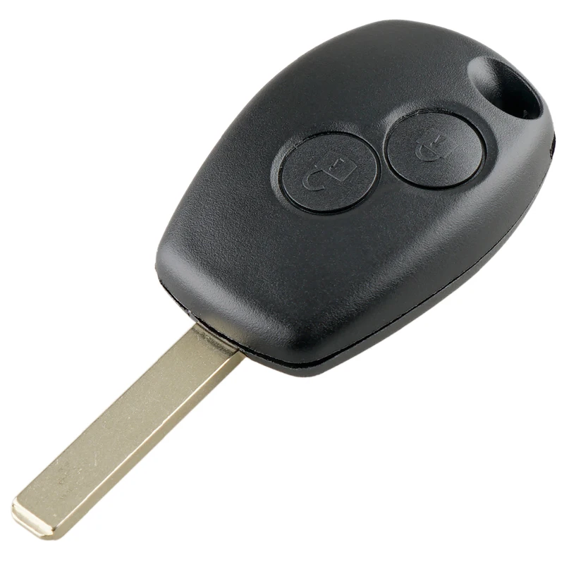 2 Buttons Car Auto Key Fob Case Shell Replacement Remote Cover with VA2 Blade Fit for Renault