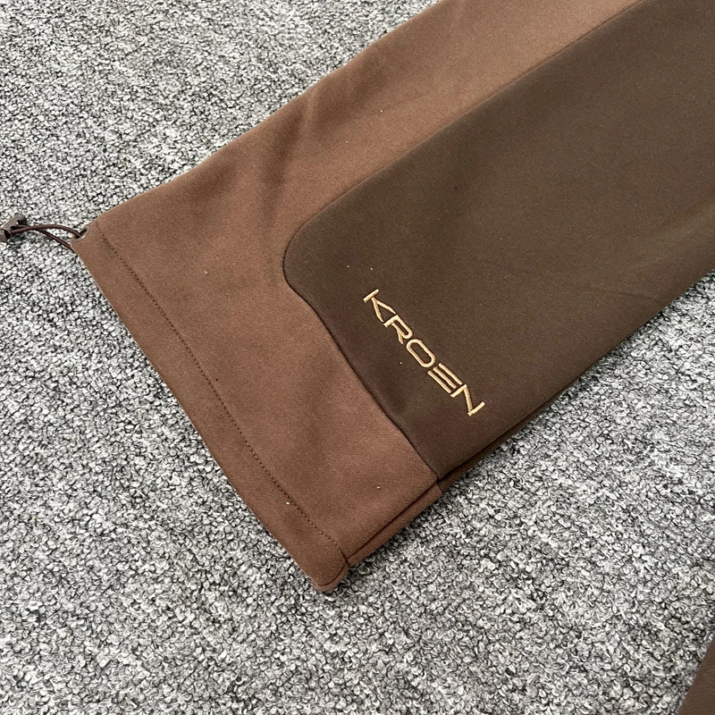 Kroen Sweatpants اليومية فضفاضة الرجعية الشارع الهيب هوب التطريز المرقعة الرباط سراويل تقليدية الرجال النساء السراويل #5