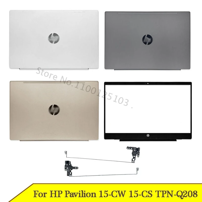 

Новая задняя крышка для ноутбука HP Pavilion 15-CW 15-CS TPN-Q208, передняя панель, Упор для рук, петли, крышка, петли, белый, серебристо-серый