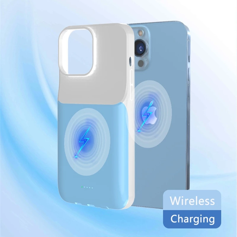 

10000mAh Battery Charger Case Wireless Power Bank for iPhone 13 13mini 13pro Max Power Bank PD 20W Fast Charging Charging Case