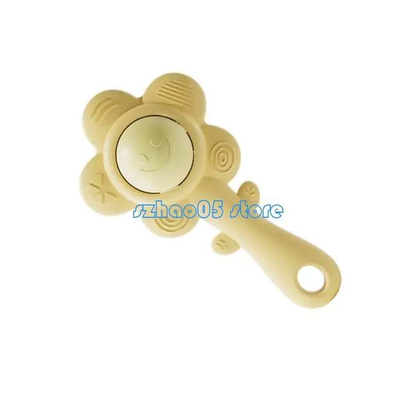 85LE لعبة عضاضة للأطفال على شكل عباد الشمس لتطوير المهارات الحركية الدقيقة للأطفال الصغار لعبة تنموية حسية سمعية