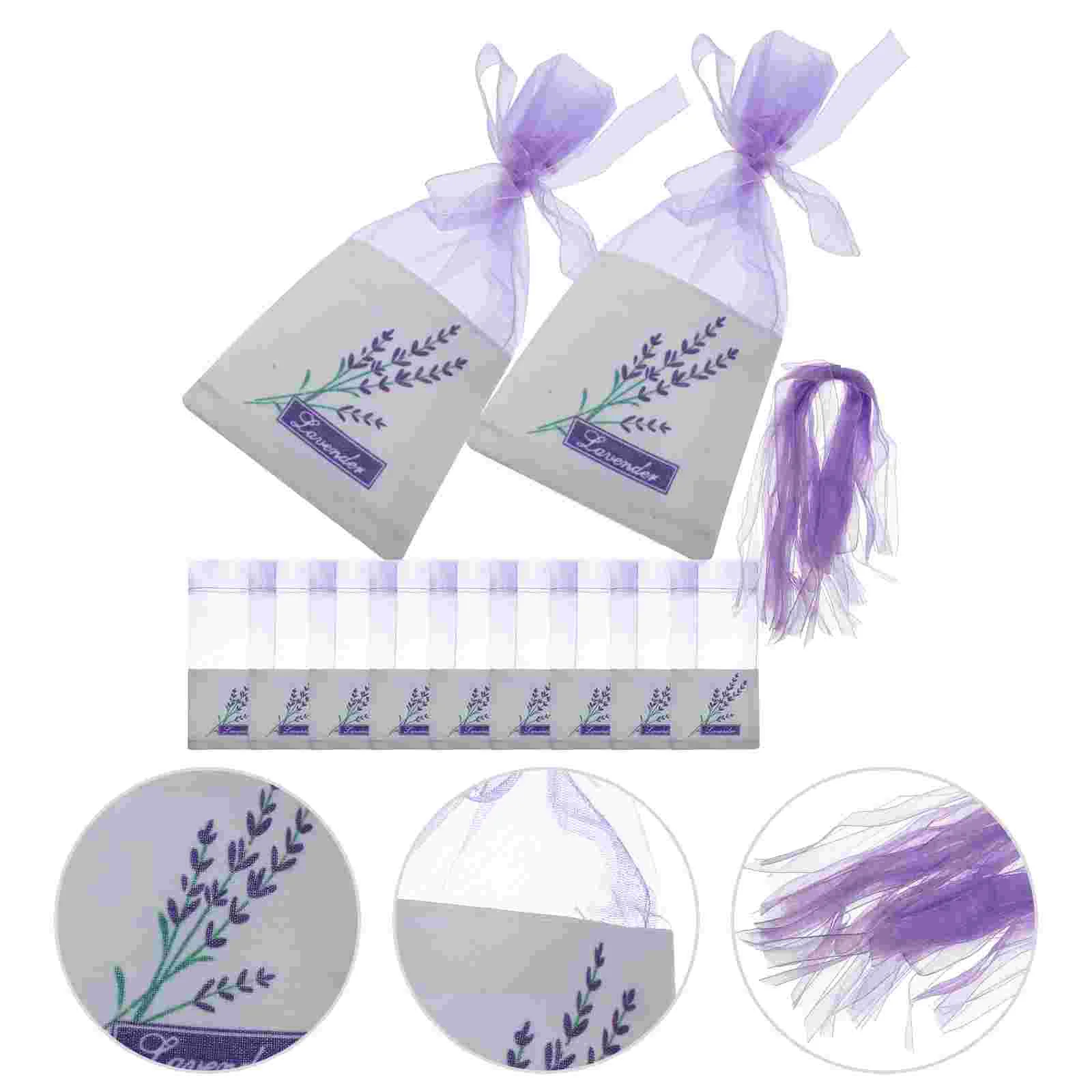 

Lavender Pouches Drawers Mesh Bag Sachets Empty Drawstring Light Fragrance Bags