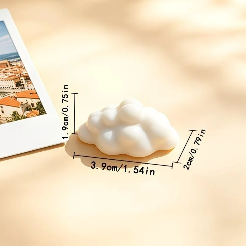 3pcs Cute Design Cloud-Shaped Photo Holders 3D Printed Decorations Desktop Ornaments Funny Business Card Holder Room Decoration