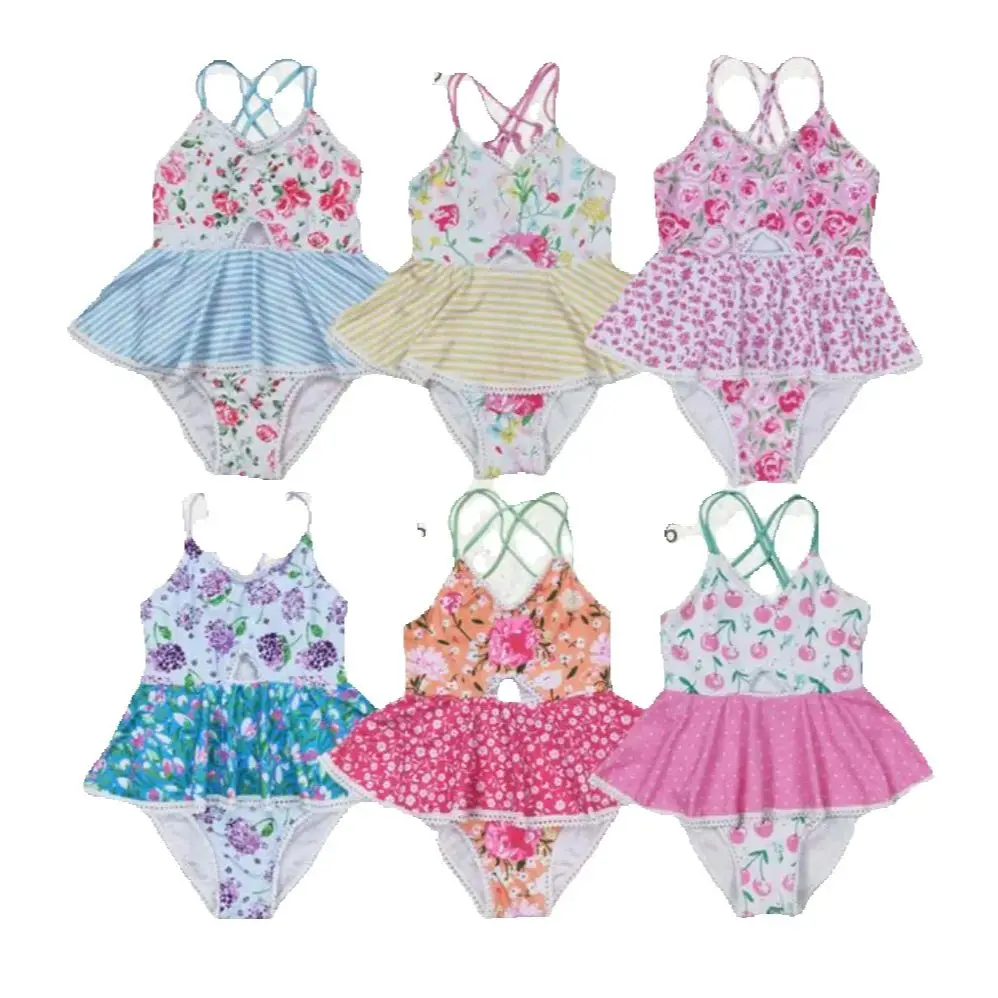 

Baby kids clothing Sibling summer girls Baby Girls Summer Ruffle One Piece Sibling Sister Swimsuits