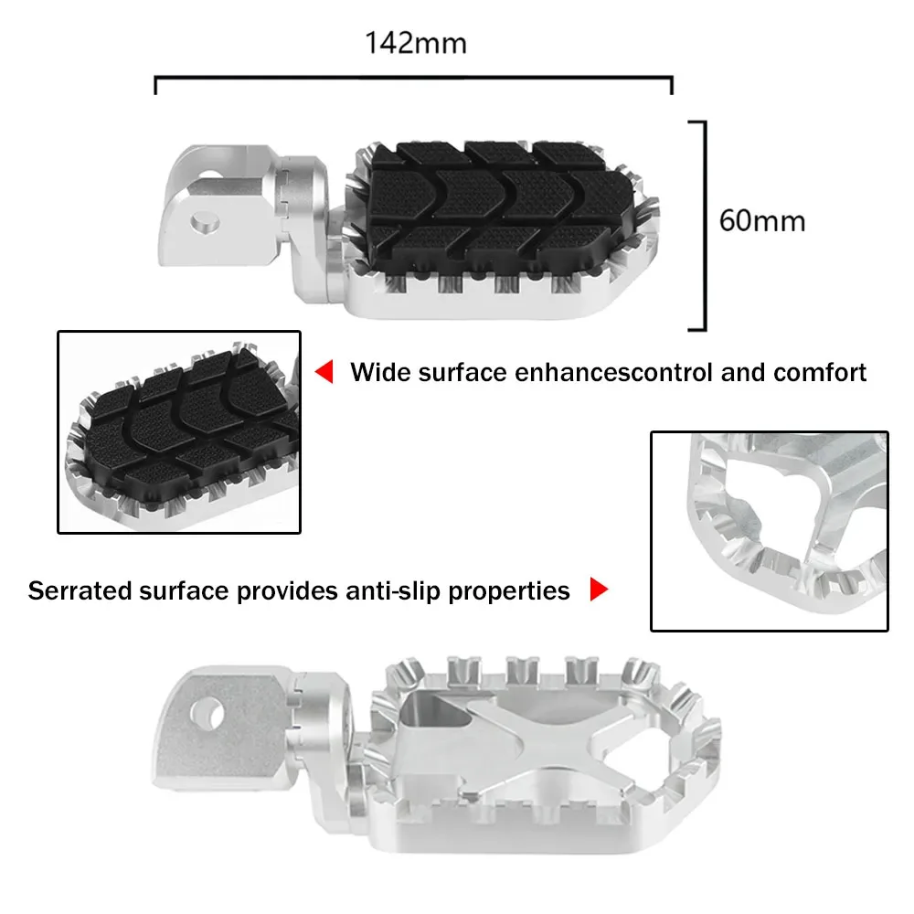 Poggiapiedi per moto pedane poggiapiedi poggiapiedi in alluminio Billet largo per BMW F900XR F900 F 900 XR S1000XR S1000 XR 2020-2023