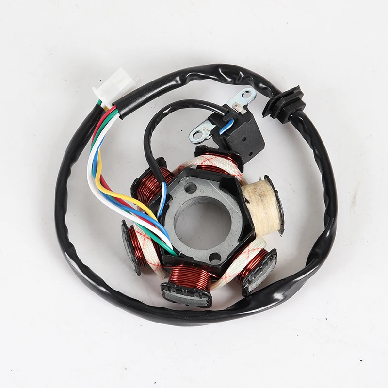 Motorcycle 5 Wire 6 Pole DC For GY6-125 152QMI 157QM Magneto Stator Coil Generator Scooter Moped ATV Dirt Bike Go Carts TaoTao