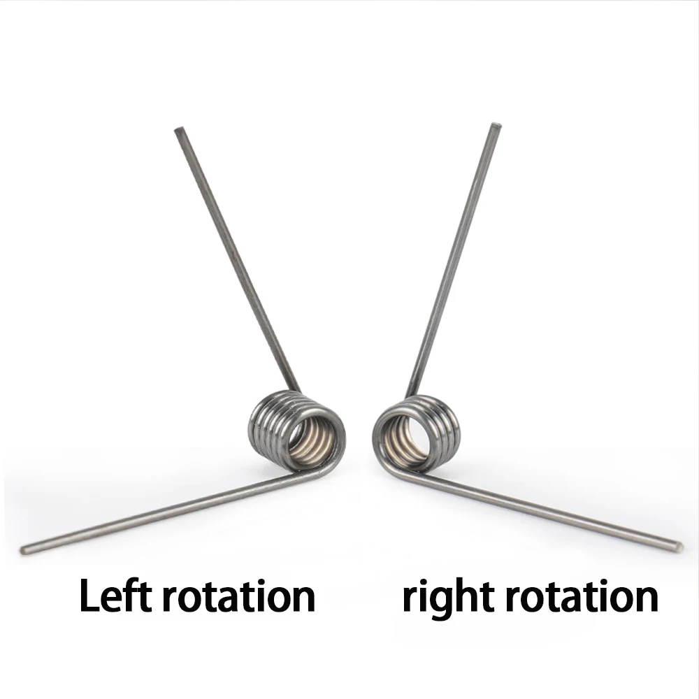 Small Steel Rotating Torsion Spring Wire Diameter 2.5mm Left Rotation V-shaped For Trash Can Lid Hair Clip