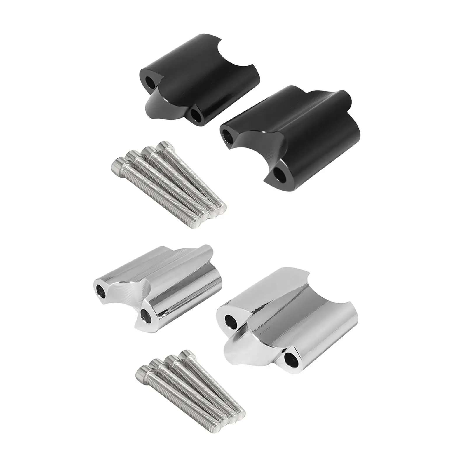 

2x Handlebar Riser Clamp Motorbikes Supplies for Harley XL 1200x Forty-Eight 2010-17