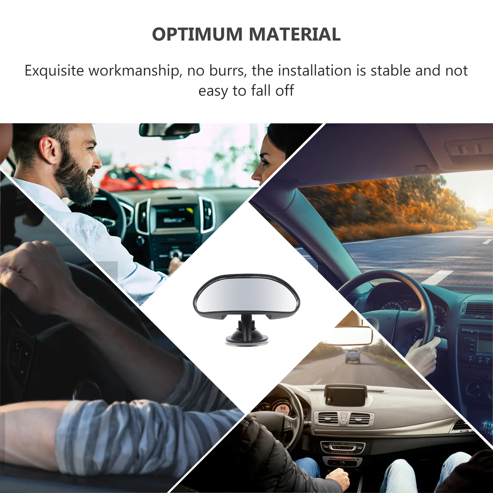 

Rearview Mirror Car Seat Child Safety Toddler Large Clear View Suction Child Safety Rearview Mirror Cup Easy Install Car