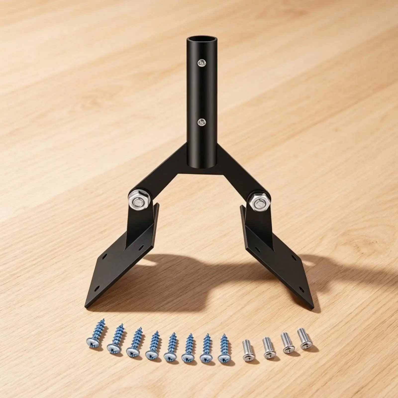 Roof Mount Bracket Reinforced Steel Angled Support Arms Flexible Positioning Metal Weathervane Holder for Rooftops