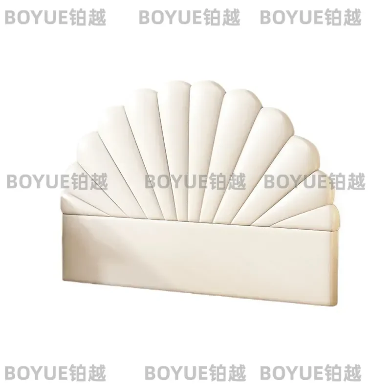 Cream Style Petal Headboard Cushion Simple Modern Floor Princess Single Headboard Ultra-thin