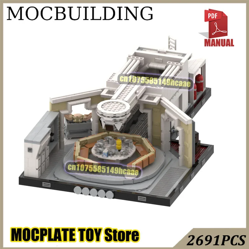 

Космический буксир Диорама USCSS Nostromo MOC Строительные блоки Кирпичи DIY Строительные игрушки Подарок на день рождения