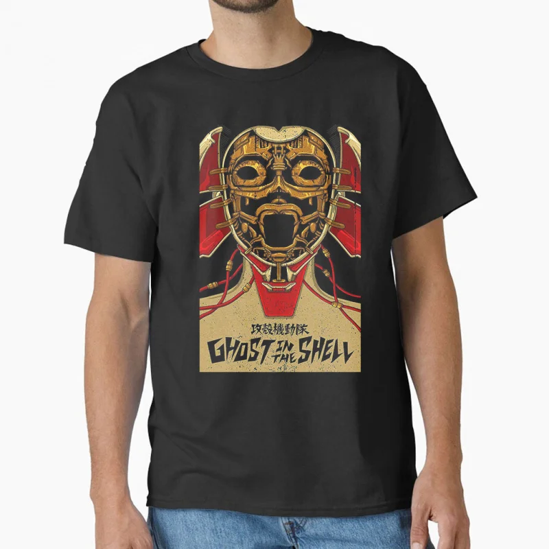 

Mecha Geisha Japan sic fi Cyberpunk Manga Ghost In The Shell movie gift T shirt for men Large size Tops S-6XL