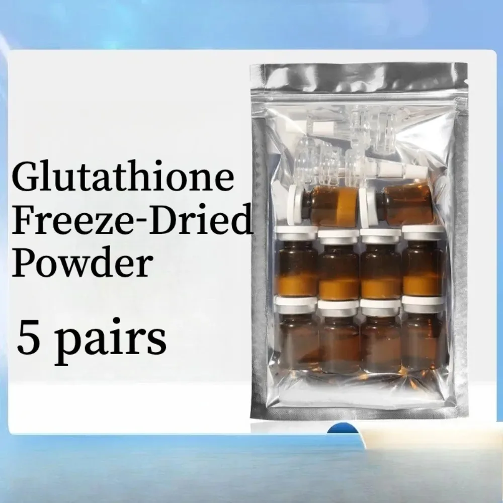 Glutathione Freeze-Dried Powder Skin Care Serum Brightening Hydrating Rejuvenating Facial Care 5pairs