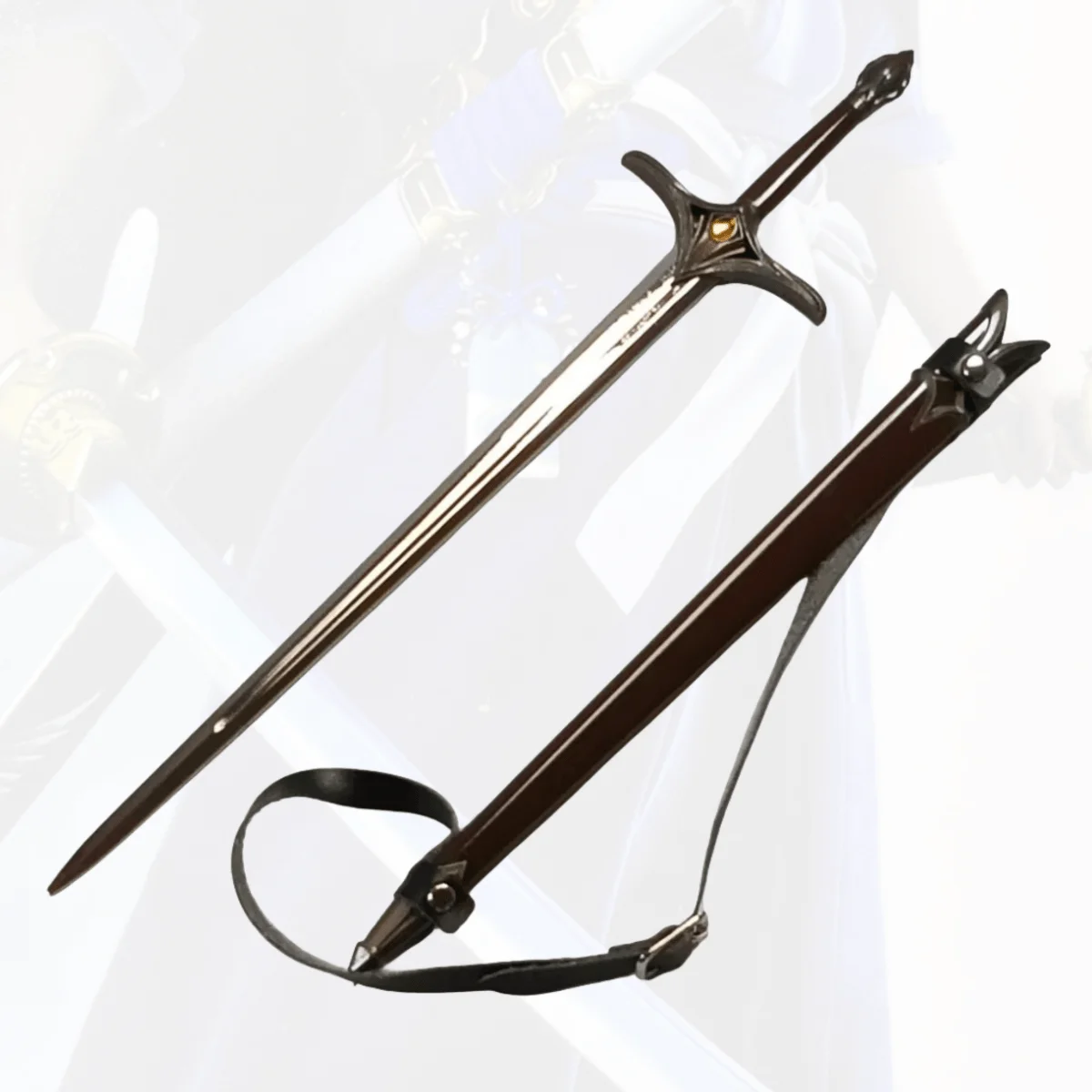 

11,8-дюймовый Металлический Меч Катана Меч Ниндзя Нож Самурайская Сабля Японская Катана Сабля Косплей Аксессуары Опора Игрушка