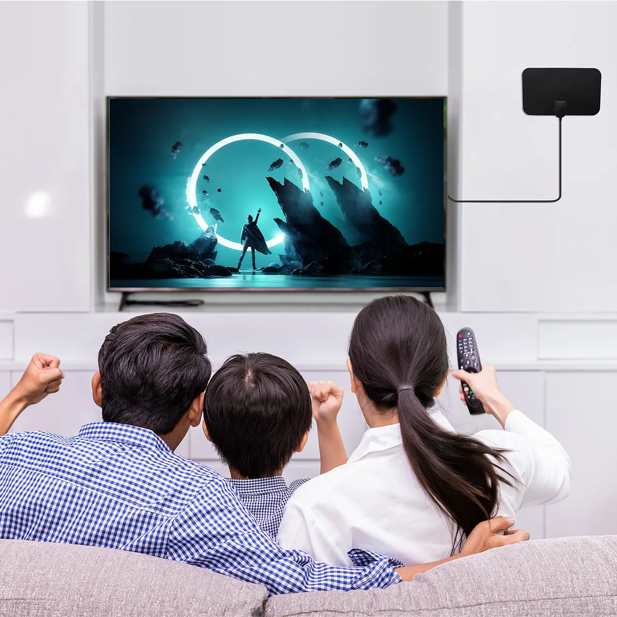 Cross-border European and American indoor digital TV ground wave antenna mini HDTV antenna DVB-T