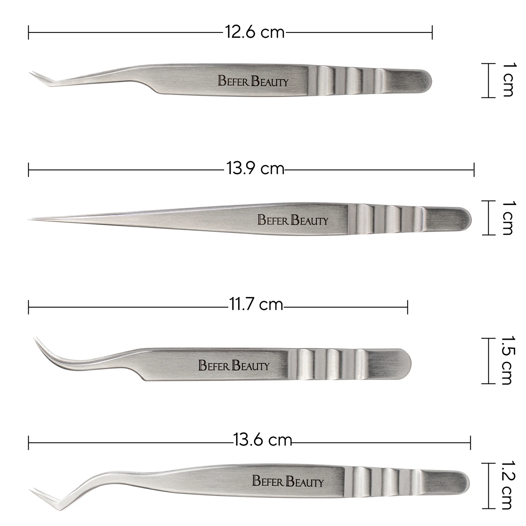 Antistatische Pinzette, Wimpernverlängerung, professionelle hochpräzise Volumenpinzette, Pinzette aus Edelstahl, rutschfestes Make-up-Werkzeug – Detail 20