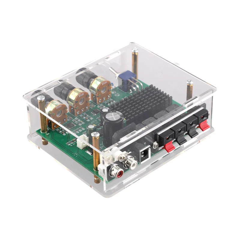 

TPA3116D2 Audio Amplifier Board Digital Stereo Amplifier Audio Board 2-Channel 80Wx2 With Shell