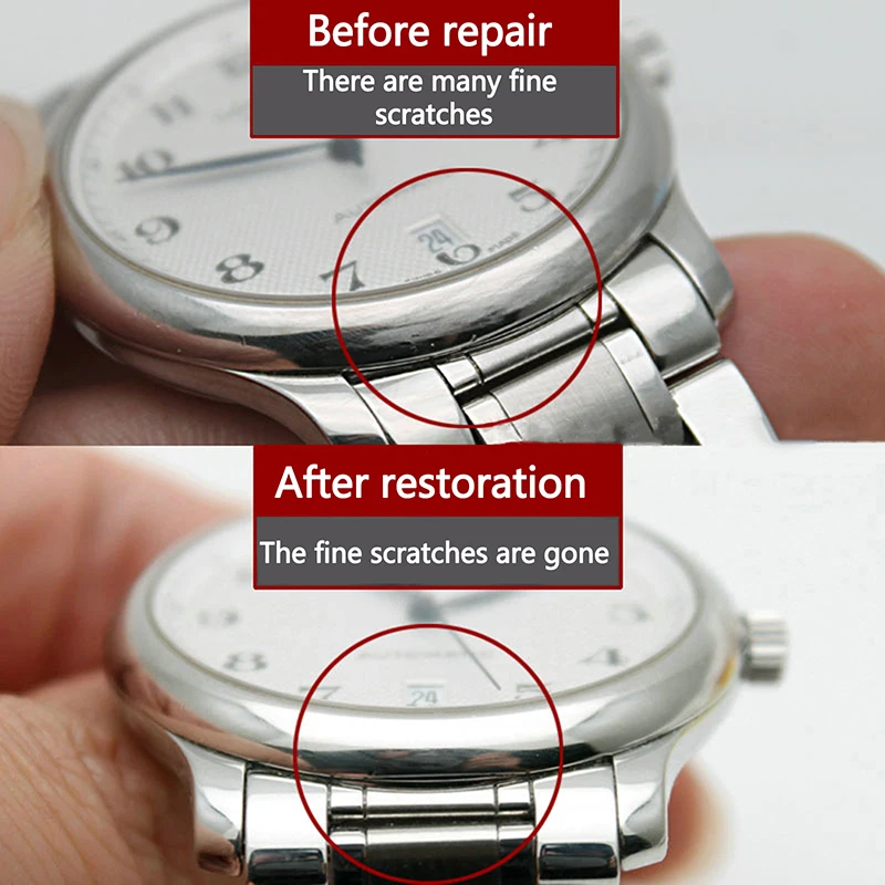 5 panni per lucidatura dei metalli di alta qualità per gioielli, orologi, forniture per la riparazione dei graffi, set di riparazione dei graffi in metallo