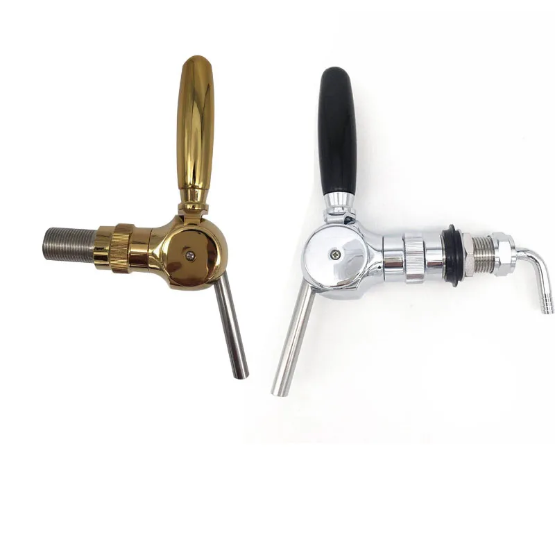 Beer Dispenser Chrome Taps Juice Wine Barrel Beverage  Flowing Control Stainless Steel Beer Tap Faucet For Bar Tool Accessories