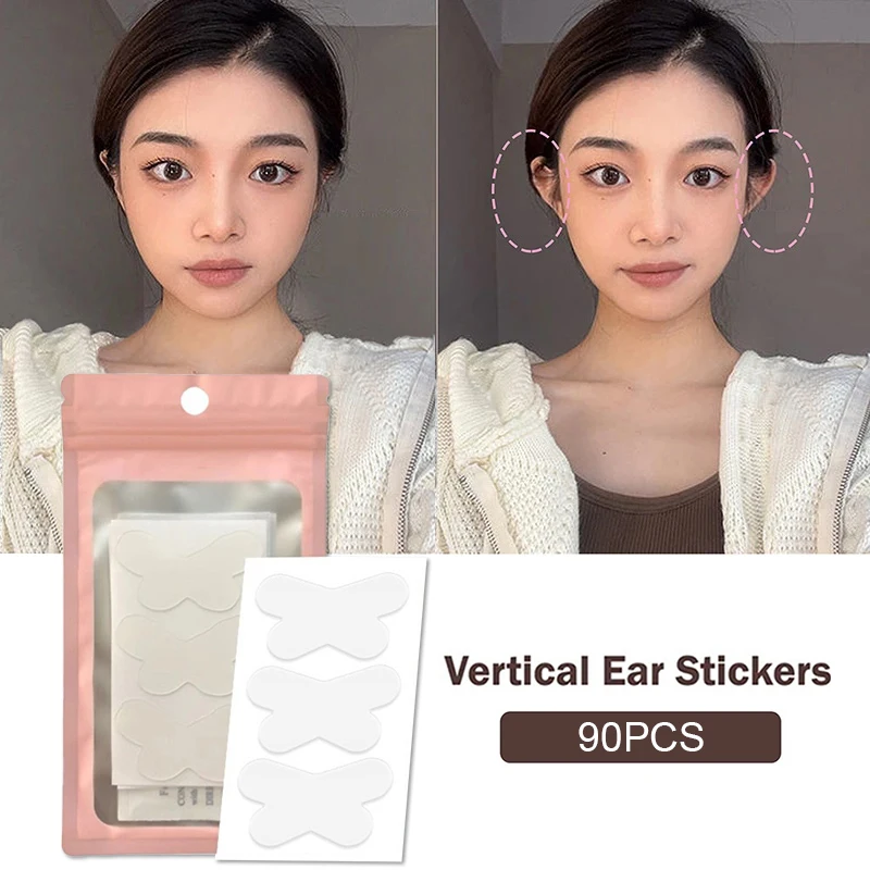 90pc Ear Sticker Corrector Tape Elf Ear Veneers Butterfly Patch Aesthetic Ears Invisible Pinning Protruding Prominent Correction