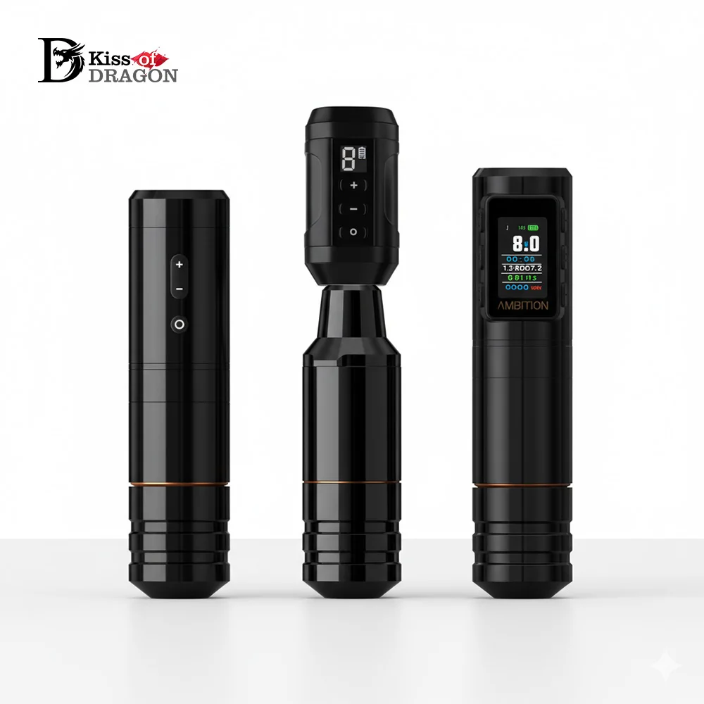 

Kiss of Dragon Ninja Nova Wireless Tattoo Pen Machine Latest Unlimited Direct Drive Brushless Motor 4.0/3.5mm Stroke Length