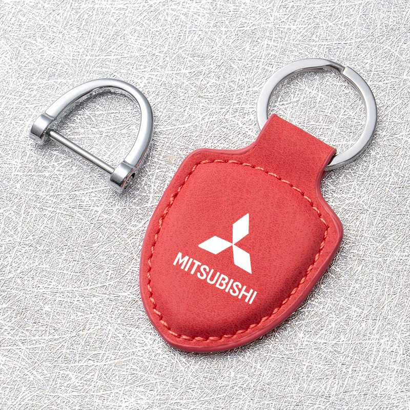 High Quality KeyRing Car Logo Keychain For Mitsubishi Outlander Lancer 10 EX ASX Pajero L200 Colt Eclipse Ralliart Triton Delica