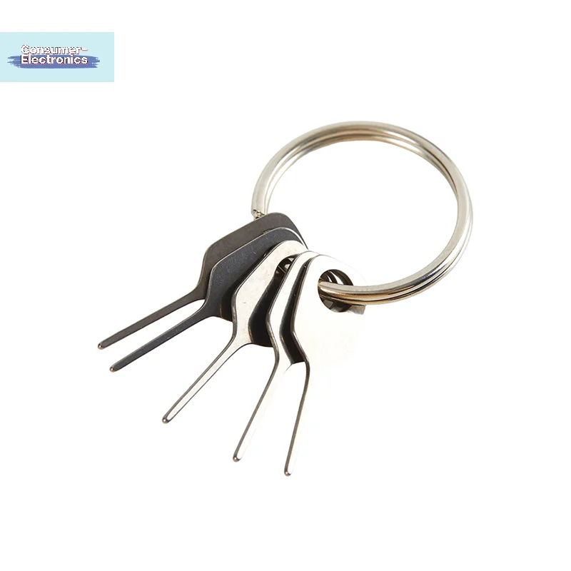 【5Pcs SIM Card Eject Pin Key Tool Needle SIM Card Tray Holder Eject Pin For Mobile Phone Key Tool Card Pin Needle】