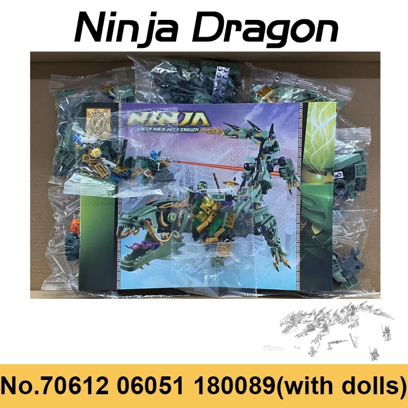 New Lloyd Jungle Dragon Bricks Building Blocks Boy Ninja Compatible 71746 71711 With Figures Toy for Kid Birthday Xmas Gift