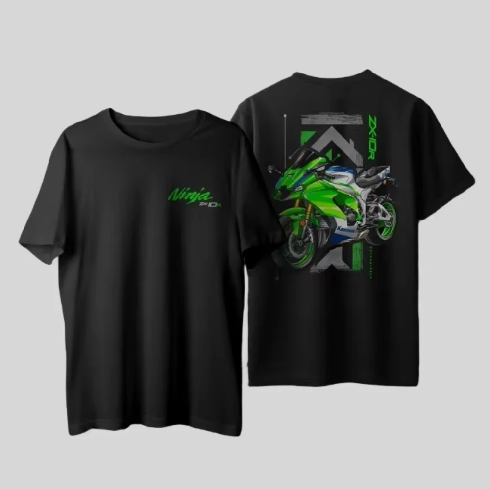 Kawasaki Summer New Quick drying Breathable Fashion Sports Adult and Children's Mountain Off road Cycling Short sleeved T-shirt