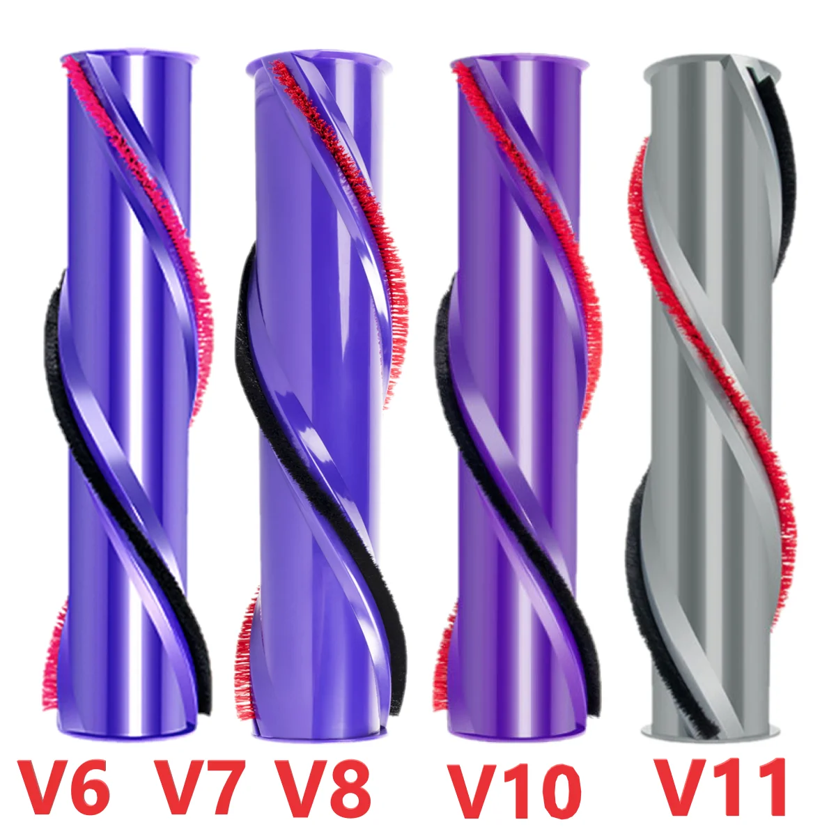 Brush Roller Brushroll Head Brush Roll Bar Replacement for Dyson V6/V7/V8/V10/V11 Direct Drive Vacuum Cleaner Head Accessories