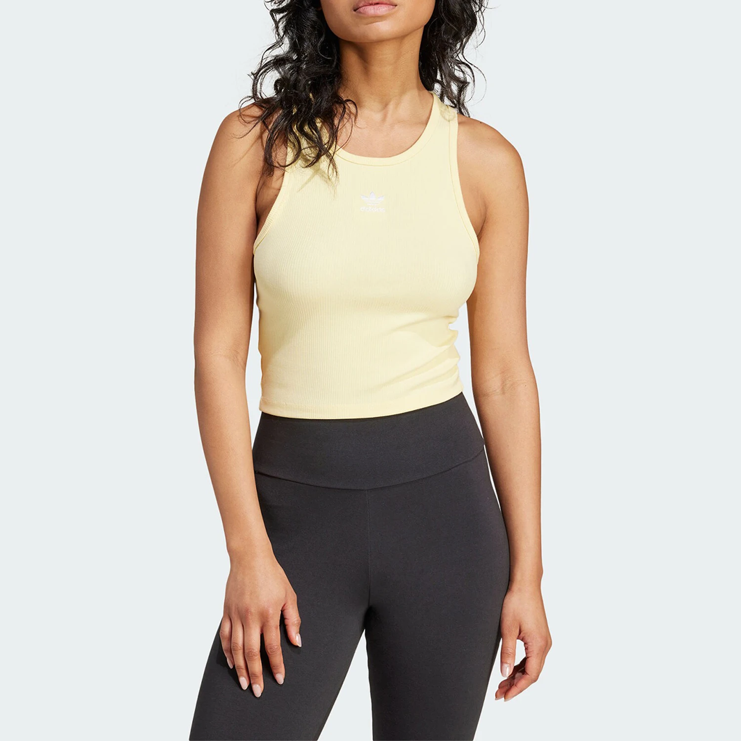 

Adidas Original Trefoil Женский модный облегающий повседневный спортивный жилет IY9650