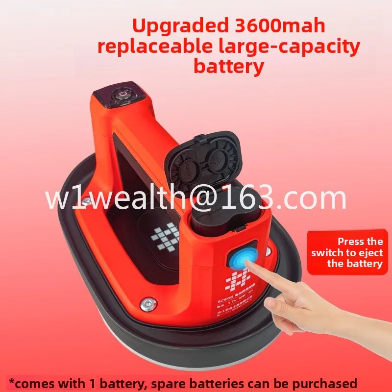 Electric suction cup replaceable battery tile glass vacuum suction cup can suck wool surface tile strength