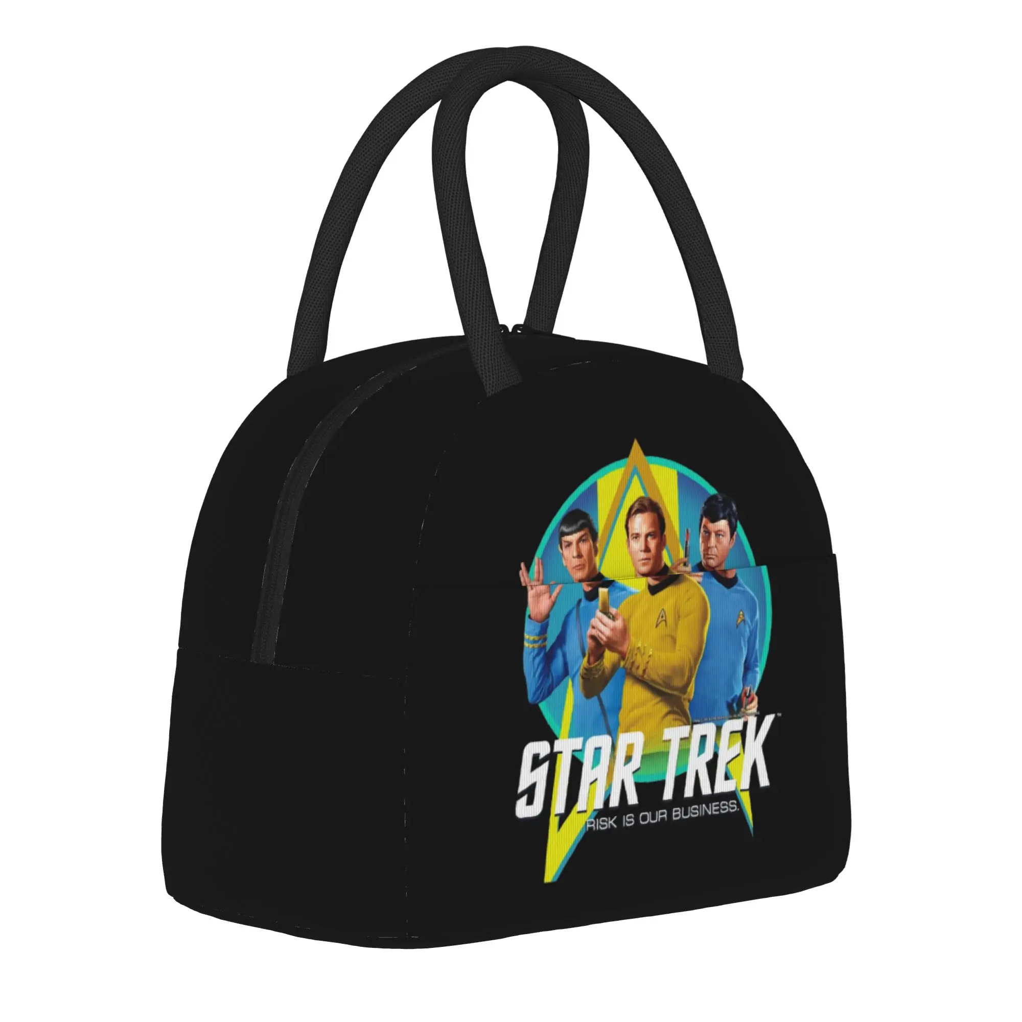 Stars Treks Retro Insulated Lunch Bag Thermal Bag Reusable,Meal Container Portable Lunch Box Tote Food Storage Bags